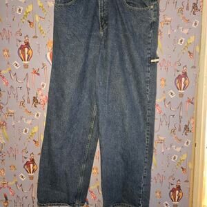 Navy tommy hilfiger baggy jeans